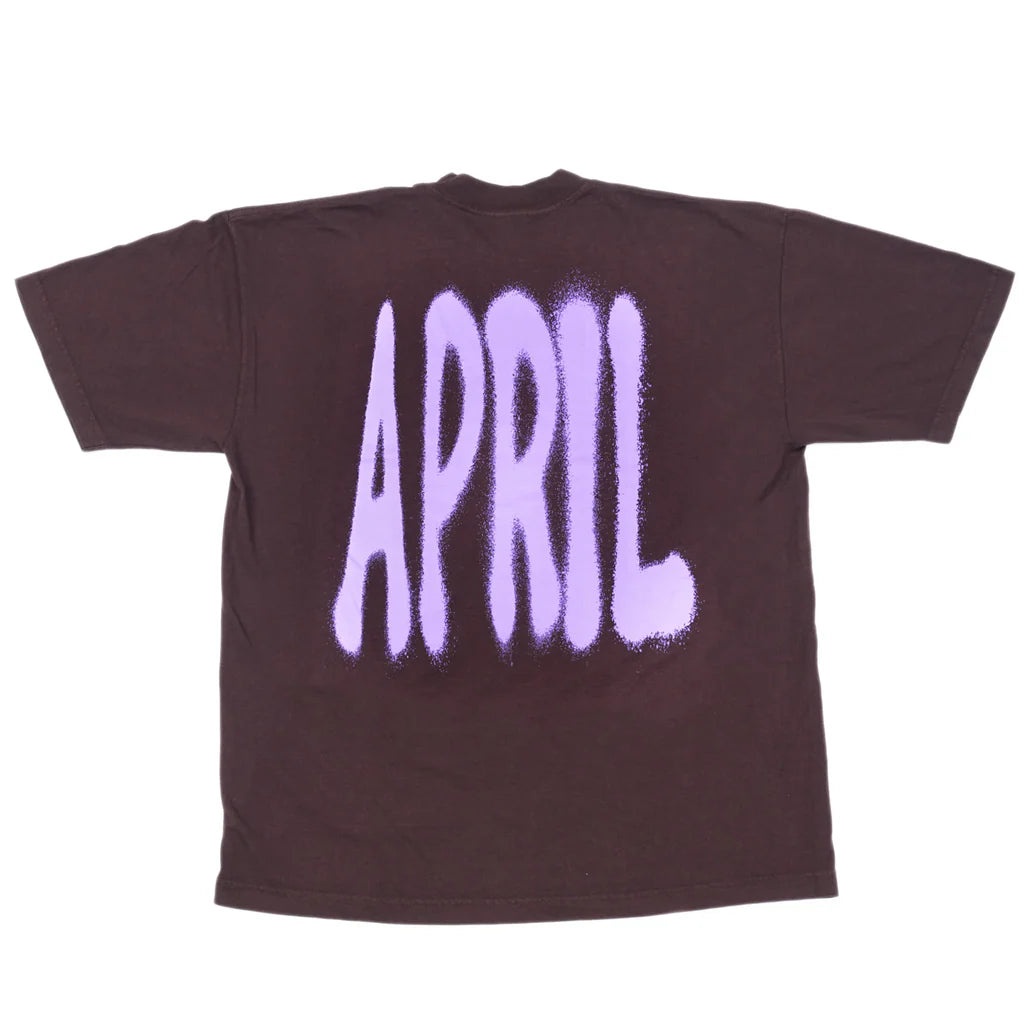 APRIL SPRAY TEE CHOCOLATE