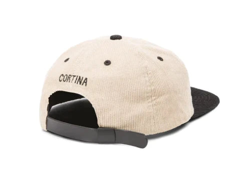 CORTINA C-Logo 6 Panel Cord Strapback - KAHKI/BLK