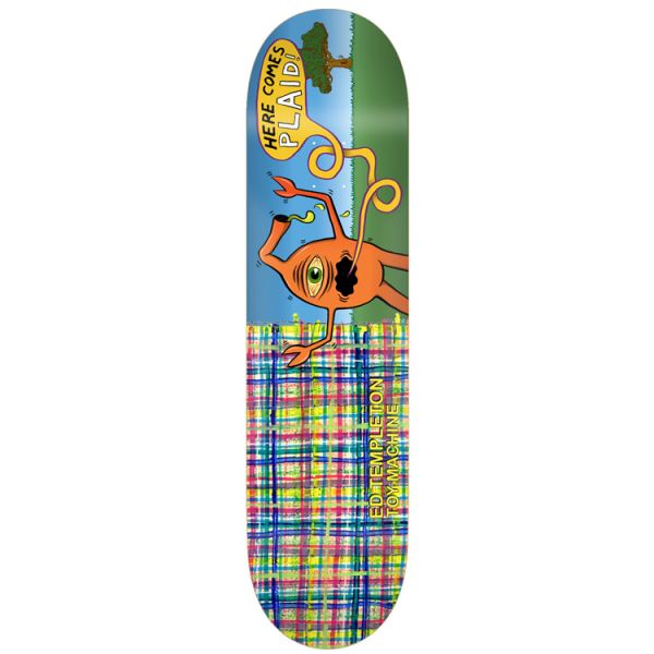 TOY MACHINE - Ed Templeton Here Comes Plaid 8.5&quot;