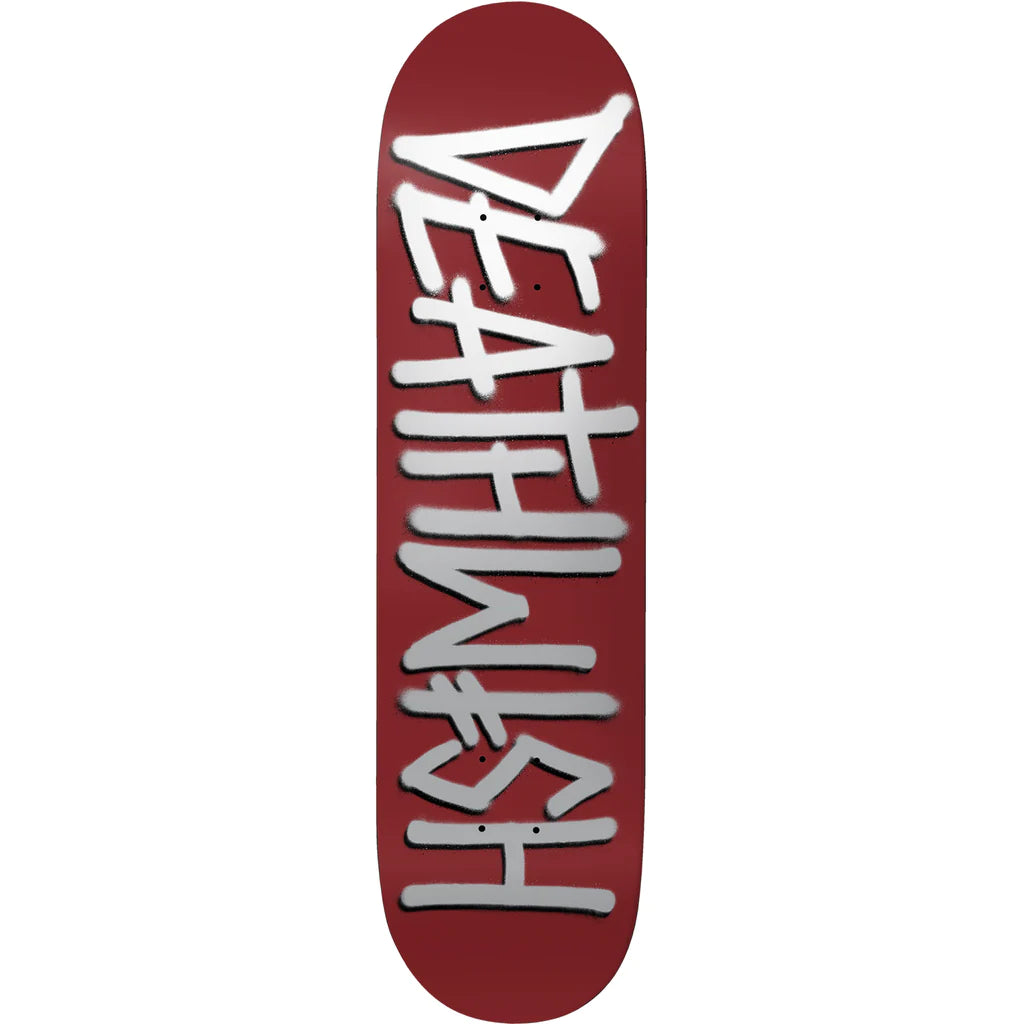 DEATHWISH Deathspray Maroon/Silver Deck 8.75" *FOIL